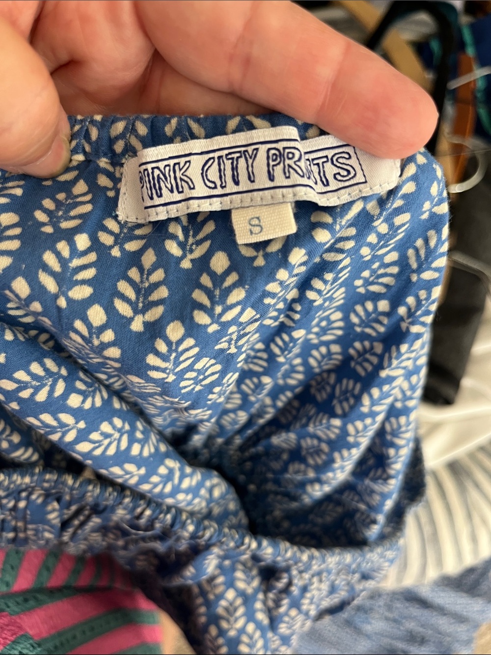 Pink City Prints Buta Rah Rah Smocked Tiered Stamped Floral Print Midi Dress - Picture 8 of 9